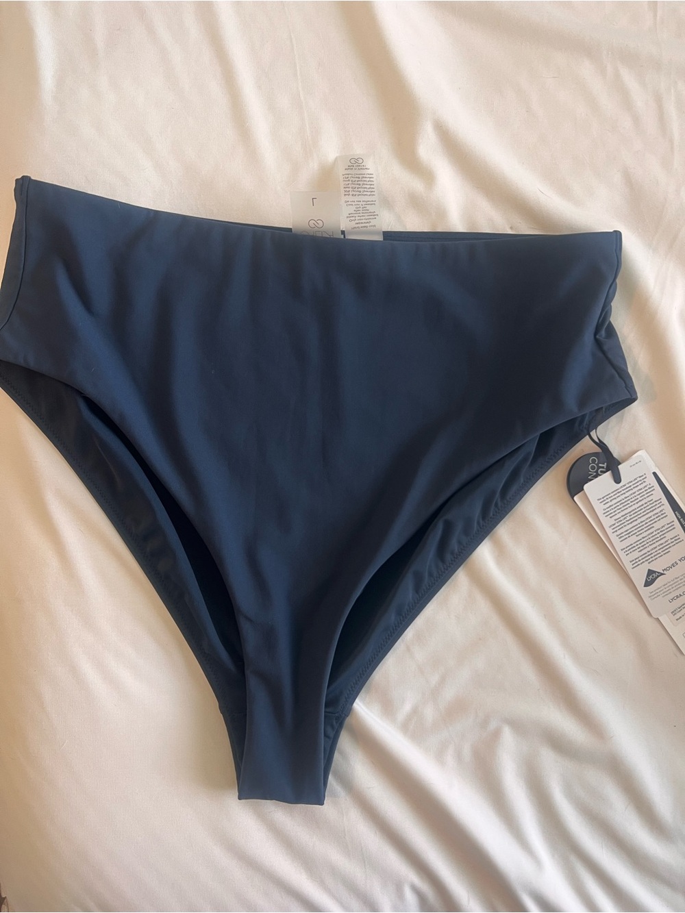 Navy blue swim suit bottoms